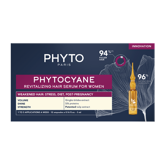 PHYTOCYANE Kadınlar için Dönemsel Saç Bakım Serumu 12X5 ML