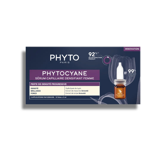 PHYTOCYANE Kadınlar için Kronik Saç Dökülme Serumu 12x5 ML