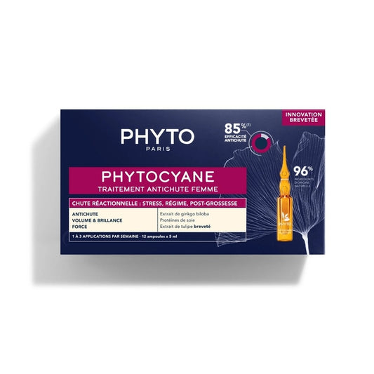 PHYTOCYANE Kadınlar için Dönemsel Saç Bakım Serumu 12X5 ML