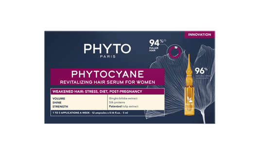 PHYTOCYANE Kadınlar için Dönemsel Saç Bakım Serumu 12X5 ML